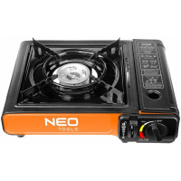 Плитка газова портативна Neo Tools, 2.1кВт, п’єзорозпал, 150г/год, кейс