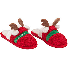 Взуття домашнє ARDESTO Christmas 40/41 розмір, 100% поліестер, підошва 100% гума, червоний