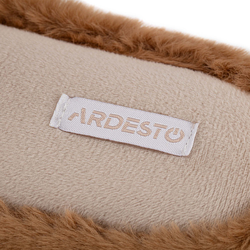 Взуття домашнє ARDESTO Christmas 40/41 розмір, 100% поліестер, підошва 100% гума, коричневий