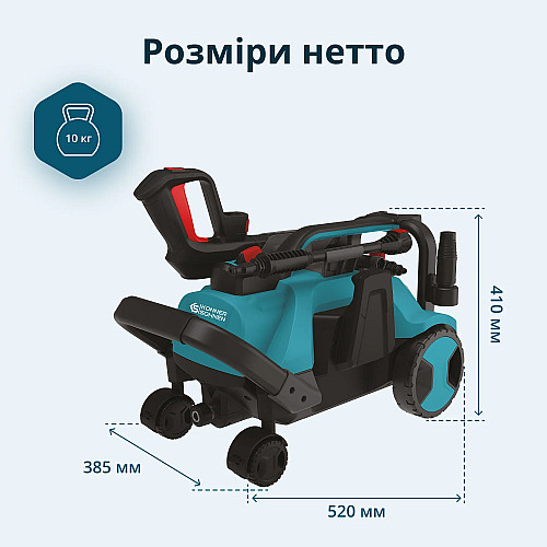 Мийка високого тиску Konner&Sohnen KS 1800-2200Вт 70-160бар 336л/год шланг 8м 10кг