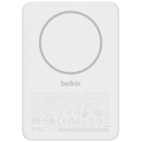 Акумулятор портативний літій-іонний Power Bank Belkin 5000мА·год, Slim Magnetic, білий