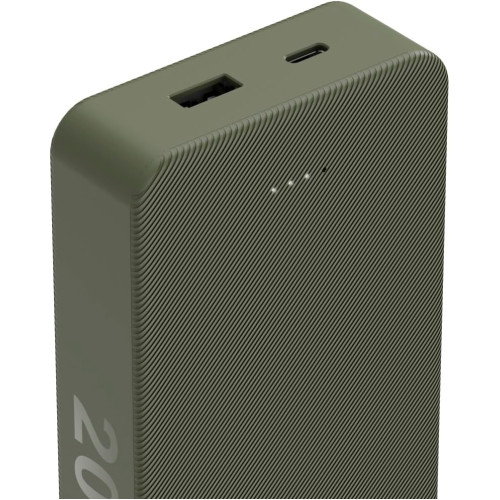 Акумулятор портативний літій-іонний Power Bank Hama 20000 мА·год, USB-C/USB-A, green