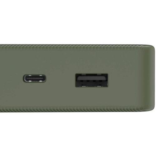 Акумулятор портативний літій-іонний Power Bank Hama 20000 мА·год, USB-C/USB-A, green