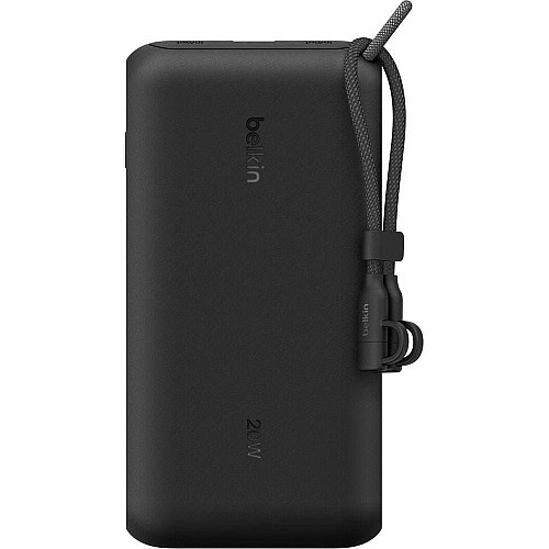 Акумулятор портативний літій-іонний Power Bank Belkin 20000мА·год, 20Вт, з дисплеєм, чорний