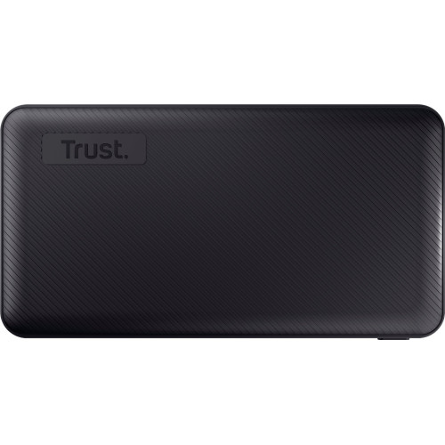 Акумулятор портативний літій-іонний power bank Trust Primo ECO, 10000мА·год, 2хUSB-A/USB-C, 15W, чорний