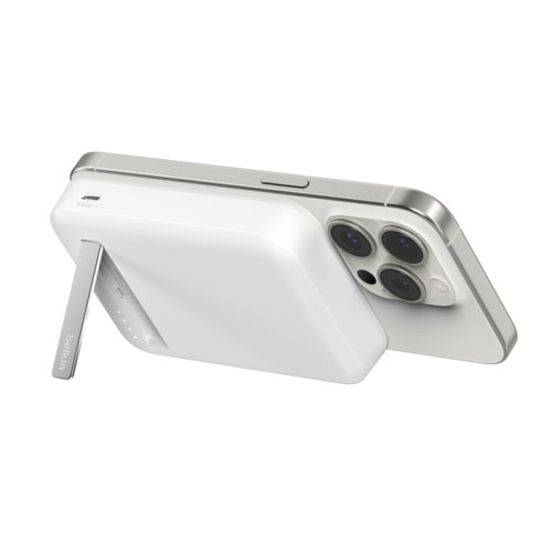 Акумулятор портативний літій-іонний Power Bank Belkin 10000мА·год, 15Вт, Magnetic Qi2, білий