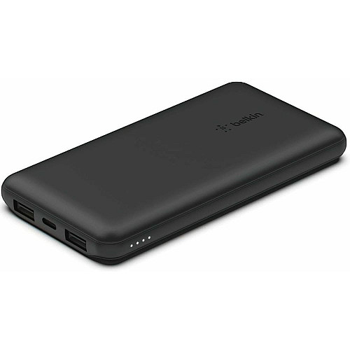 Аккумулятор портативный литий-ионный Power Bank Belkin 10000мА·ч, 15Вт, 2хUSB-A/USB-C, черный