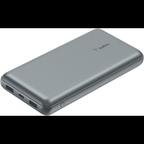 Акумулятор портативний літій-іонний Power Bank Belkin 20000мА·год, 15Вт, 2хUSB-A/USB-C, cірий
