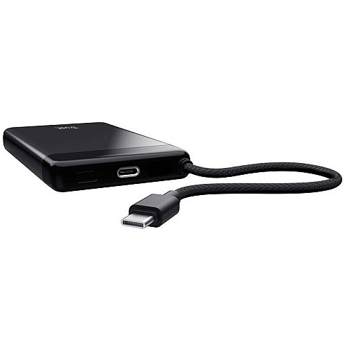 Акумулятор портативний літій-іонний power bank Trust Fiera, 10000мА·год, 2хUSB-C, 20W, PD/QC 3.0, чорний
