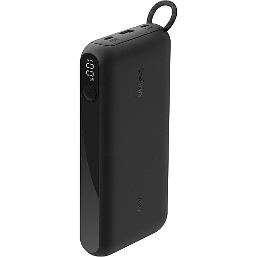 Акумулятор портативний літій-іонний Power Bank Belkin 20000мА·год, 20Вт, з дисплеєм, чорний