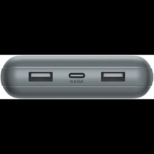Акумулятор портативний літій-іонний Power Bank Belkin 20000мА·год, 15Вт, 2хUSB-A/USB-C, cірий