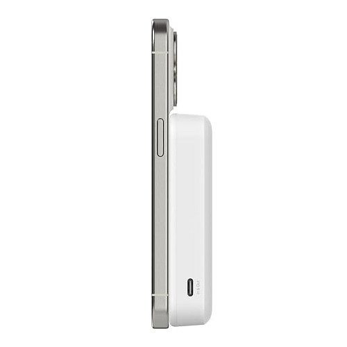 Аккумулятор портативный литий-ионный Power Bank Belkin 8000мА·ч, 15Вт, Magnetic Qi2, белый