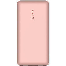 Аккумулятор портативный литий-ионный Power Bank Belkin 20000мА·ч, 15Вт, 2хUSB-A/USB-C, розовый