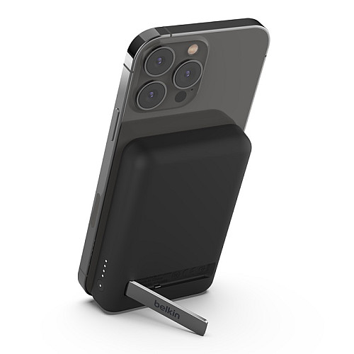 Акумулятор портативний літій-іонний Power Bank Belkin 5000мА·год, 7.5Вт, Magnetic, чорний