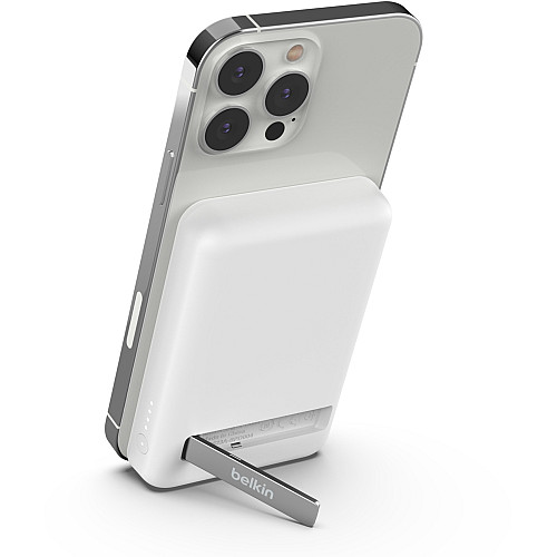 Аккумулятор портативный литий-ионный Power Bank Belkin 5000мА·ч, 7.5Вт, Magnetic, белый
