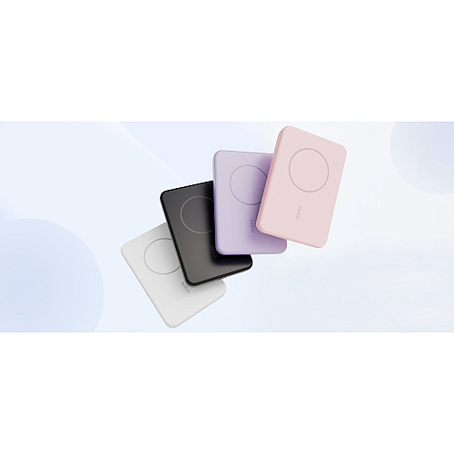 Акумулятор портативний літій-іонний Power Bank Belkin 5000мА·год, 7.5Вт, Magnetic, чорний