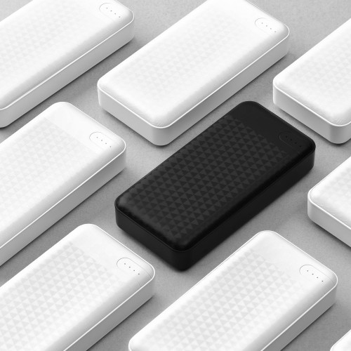 Акумулятор портативний літій-іонний Power Bank 2E 20000мА·год, USB-C/microUSB/USB-А, чорний
