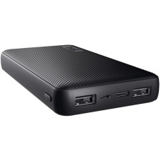 Акумулятор портативний літій-іонний power bank Trust Primo ECO, 15000мА·год, 2хUSB-A/USB-C, 15W, чорний
