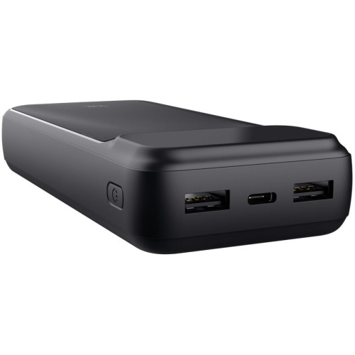 Акумулятор портативний літій-іонний power bank Trust Avala, 20000мА·год, 2хUSB-A/USB-C, 20W, PD/QC 3.0, чорний