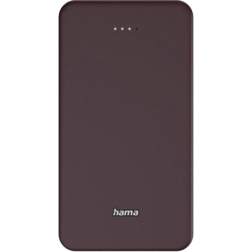 Акумулятор портативний літій-іонний Power Bank Hama 20000 мА·год, USB-C/USB-A, plum