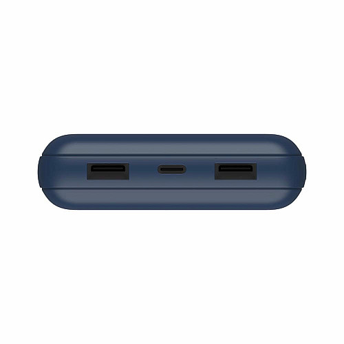 Аккумулятор портативный литий-ионный Power Bank Belkin 20000мА·ч, 15Вт, 2хUSB-A/USB-C, голубой