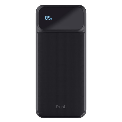 Акумулятор портативний літій-іонний power bank Trust Avala, 10000мА·год, 2хUSB-A/USB-C, 20W, PD/QC 3.0, чорний