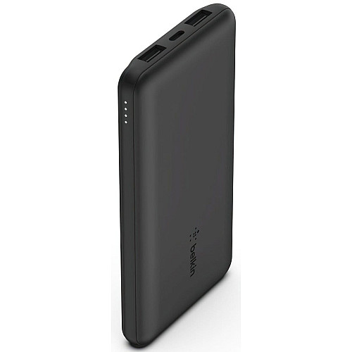 Аккумулятор портативный литий-ионный Power Bank Belkin 10000мА·ч, 15Вт, 2хUSB-A/USB-C, черный