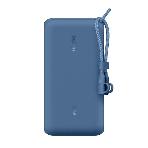 Акумулятор портативний літій-іонний Power Bank Belkin 20000мА·год, 20Вт, з дисплеєм, синій