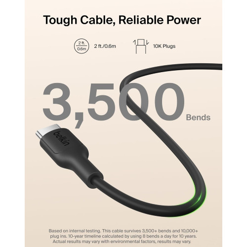 Акумулятор портативний літій-іонний Power Bank Belkin 5000мА·год, 20Вт PD/Qi2 15Вт, Magnetic Kickstand, чорний