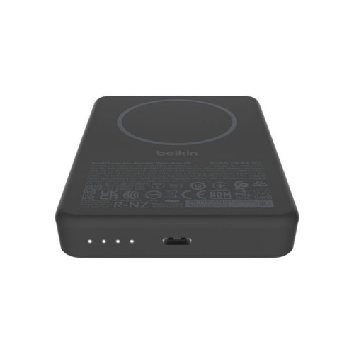 Акумулятор портативний літій-іонний Power Bank Belkin 10000мА·год, 15Вт, Slim Magnetic, чорний