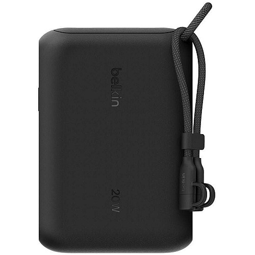 Акумулятор портативний літій-іонний Power Bank Belkin 10000мА·год, 20Вт, з дисплеєм, чорний
