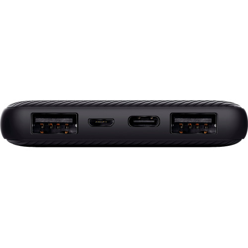 Акумулятор портативний літій-іонний power bank Trust Primo ECO, 10000мА·год, 2хUSB-A/USB-C, 15W, чорний