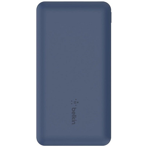 Аккумулятор портативный литий-ионный Power Bank Belkin 10000мА·ч, 15Вт, 2хUSB-A/USB-C, голубой