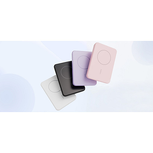 Аккумулятор портативный литий-ионный Power Bank Belkin 5000мА·ч, 7.5Вт, Magnetic, белый