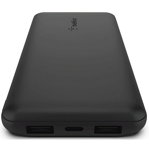 Аккумулятор портативный литий-ионный Power Bank Belkin 10000мА·ч, 15Вт, 2хUSB-A/USB-C, черный