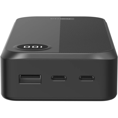 Акумулятор портативний літій-іонний Power Bank Hama 20000 мА·год, 2хUSB-C/USB-A, black