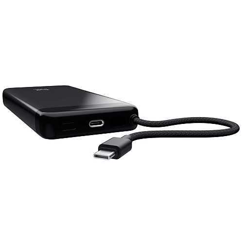 Акумулятор портативний літій-іонний power bank Trust Fiera, 20000мА·год, 2хUSB-C, 20W, PD/QC 3.0, чорний