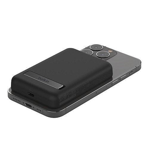 Акумулятор портативний літій-іонний Power Bank Belkin 5000мА·год, 7.5Вт, Magnetic, чорний