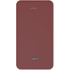 Акумулятор портативний літій-іонний Power Bank Hama 20000 мА·год, USB-C/USB-A, red