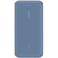 Акумулятор портативний літій-іонний Power Bank Belkin 20000мА·год, 30Вт, з інтегрованим кабелем USB-C, синій