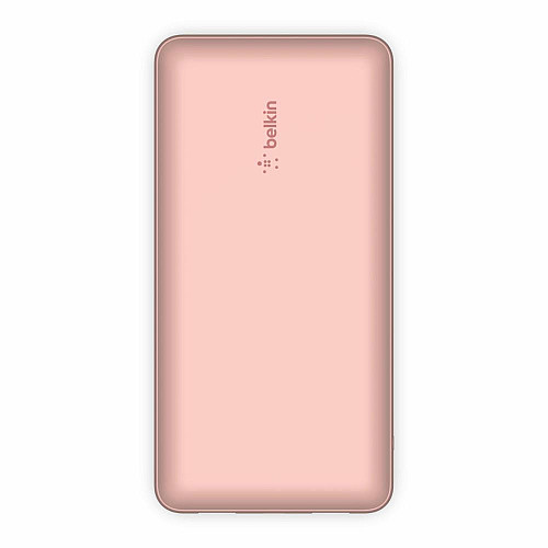 Аккумулятор портативный литий-ионный Power Bank Belkin 20000мА·ч, 15Вт, 2хUSB-A/USB-C, розовый