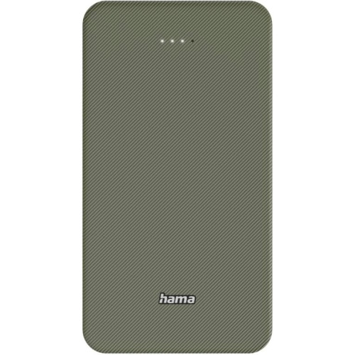 Акумулятор портативний літій-іонний Power Bank Hama 20000 мА·год, USB-C/USB-A, green