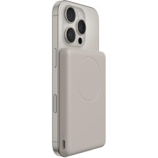 Акумулятор портативний літій-іонний Power Bank Belkin 5000мА·год, 15Вт/Qi2 7.5Вт, Slim Magnetic Ring, пісочний