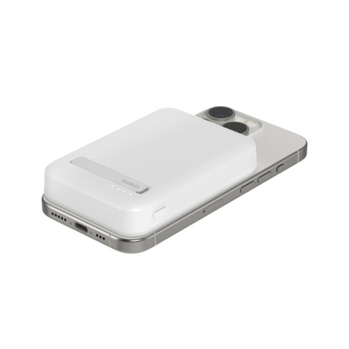 Акумулятор портативний літій-іонний Power Bank Belkin 10000мА·год, 15Вт, Magnetic Qi2, білий