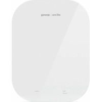 Весы Gorenje кухонные, 10кг, AAAx3 в комплекте, стекло, белый