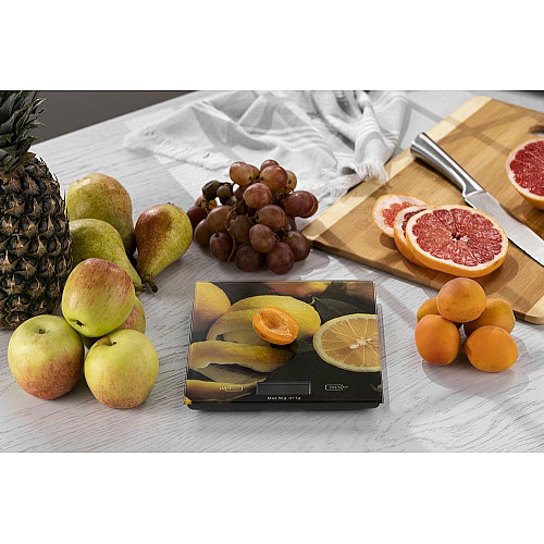 Весы ARDESTO кухонные Lemon, 5кг, AAAx2 в комплекте, стекло, многоцветный