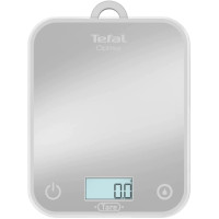 Ваги Tefal кухонні Optiss, 5кг, AAAx2 в комплекті, скло, срібло