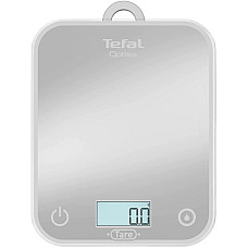 Ваги Tefal кухонні Optiss, 5кг, AAAx2 в комплекті, скло, срібло