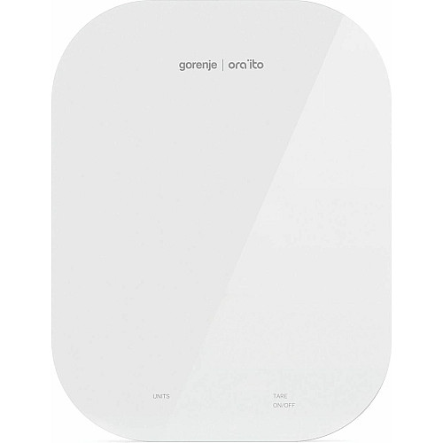 Весы Gorenje кухонные, 10кг, AAAx3 в комплекте, стекло, белый
