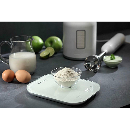 Весы Gorenje кухонные, 10кг, AAAx3 в комплекте, стекло, белый